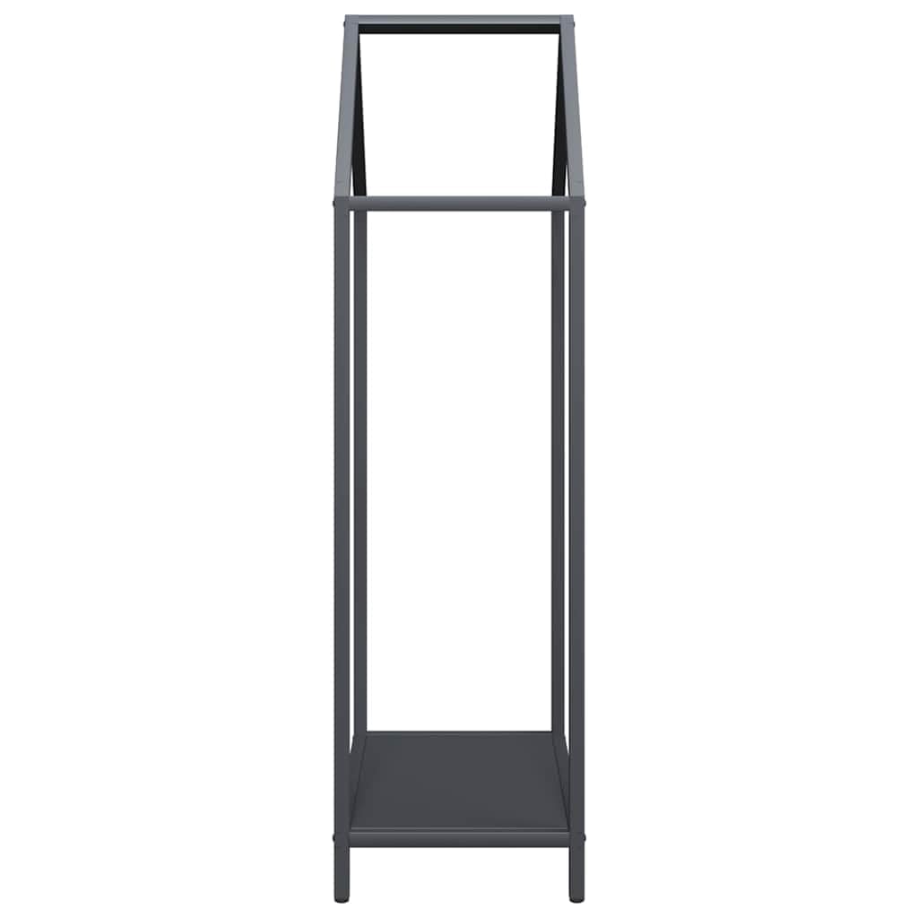 Genérico Leñero Antracita 40x25x90 cm Acero Laminado en frío,Casa y jardín,Accesorios para hornos de leña y chimeneas,Bolsas y Soportes de leña-864297