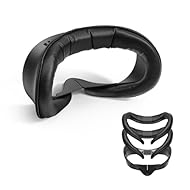 Cómodo Juego De Face Cover Pad Reemplazables para Quest 3S: Hecho con de cuero PU suave y agradable para la piel y espuma viscoelástica de 12 mm de grosor, que ofrece una superficie agradable para la piel y resistente al sudor; perfecto para largas s...