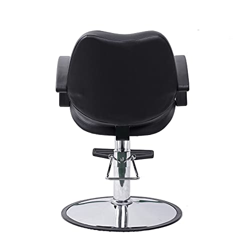Beauty Style Classic Hydraulic Barber Chair Styling Chair Salon Beauty Equipment Black #TOP6