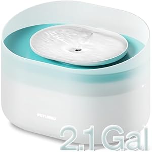 PETLIBRO Dog Water Fountain 21Gal8L Capsule Dog Fountain for Medium to Large Dogs Anti Splash Dog Water Bowl Dispenser Super Quiet Pet Water Fountain Great for Dogs Cats and Multi Pet Home