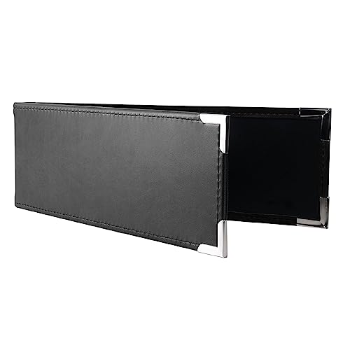 Premium 1UP Business Cheque Binder, Landscape Three-Ring Binder, (Black) image 2