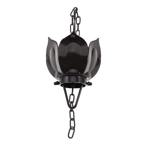 ibasenice Catena per Pioggia a Forma di Fiore per Grondaie Catena Decorativa per Pluviali in Lega di Alluminio Resistente Facile da Installare per Balconi e Giardini