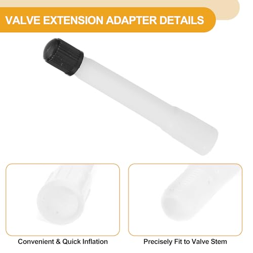 Image of 10pcs 70mm Tire Valve Extension Universal Plastic 180 Degree Tyre Valve Inflation Adapter for Car Motorcycle RV Truck Bike