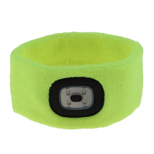 Gepnoo Mãos LED LED Iluminado Automada Headlamp Trançado Headband Band, Amarelo