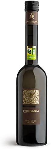 DESERTMIRACLE Cold Pressed Polyphenol Rich Moroccan Olive Oil, Organic Extra Virgin Olive Oil with High Polyphenols, First Cold Pressed EVOO from Morocco 17 Fl Oz (Pack of 1)