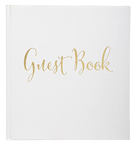 Livre d'or blanc Exacompta 47235Z format carré 21x19 cm tranche or