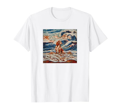 Teckel, perro, mamá, papá, Kanagawa, Art Beach Camiseta