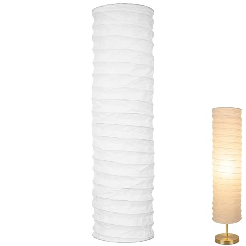 NUOBESTY Lamp Shade, 1pc Standing Floor Lamp Shades Foldable Paper Floor Lampshade...