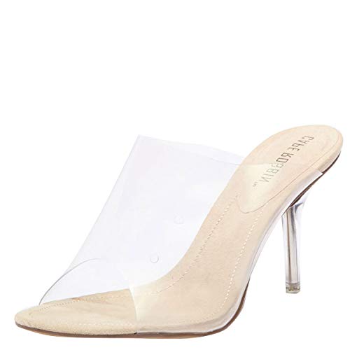 Cape Robbin Stealthy Clear Mule sandals