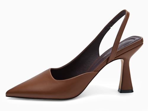 Coutgo Womens Slingback Stiletto High Heels Closed Pointed Toe Pumps D’Orsay Sexy Office Dress Shoes2