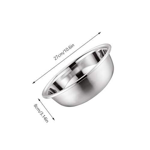 Tazón de Acero Inoxidable 28 cm para Cocina y Uso Diario miniatura 2