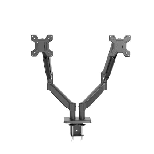Genérico Monitor Accessories, Soporte ajustable for Monitor de PC de escritorio, soporte colgante for ordenador de 17-32 pulgadas, abrazadera de brazo de elevación ,for home(Black Dual 18KG)