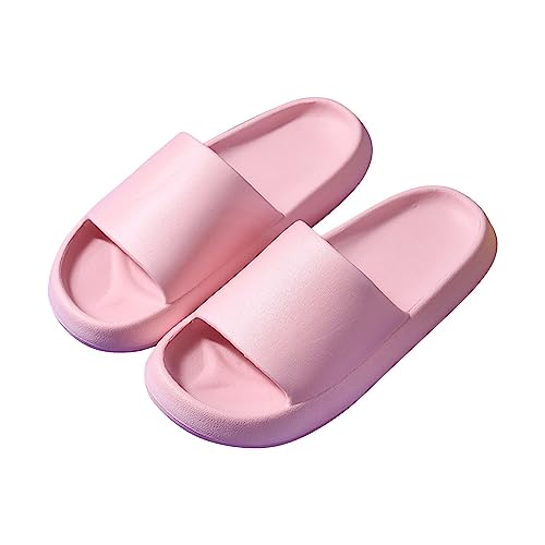 Zapatillas de baño antideslizantes para mujer y hombre, cómodas, unisex, zapatos de nube, EVA para piscina, mar, playa, exterior, pantuflas de verano, chanclas, Rosa., 39 EU