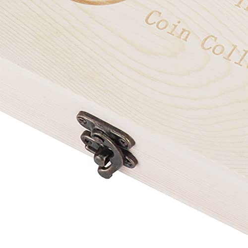 Holz-Geld-Aufbewahrungsbox, 20PCS Hartgeld-Schutzbox Holz-Papier-Geldhalter mit Deckel für Freunde, Familie oder Liebhaber