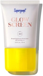 Supergoop! Glowscreen - SPF 40-0.5 fl oz - Glowy Primer + Broad Spectrum Sunscreen - Adds Instant Glow - Helps Filter Blue Light - Boosts Hydration with Hyaluronic Acid, Vitamin B5 & Niacinamide