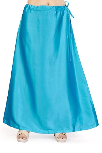Image of Madhu Fashion Women's Satin Saree Petticoat Saree Underskirt