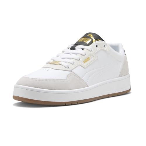 PUMA Mens Court Classic Lux Sd Sneakers Shoes Casual - White2