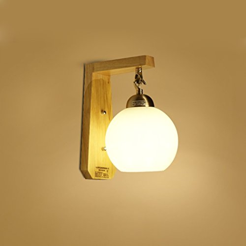 Lampe murale pour couloir sombre éliminant l'éblouissement avec son bois
