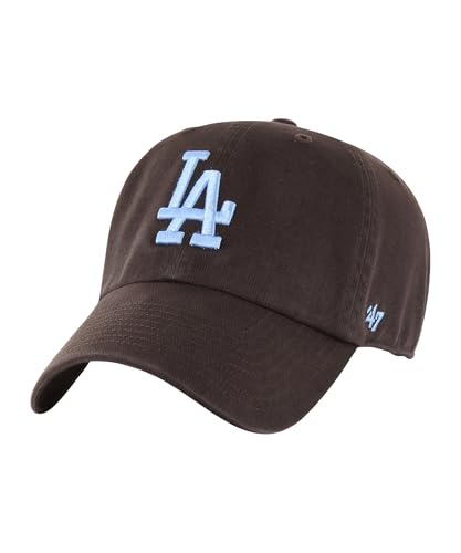 Casquette LA Dodgers '47 Clean Up marron réglable en coton pour look urbain quotidien