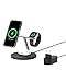 Produktbild Belkin BoostCharge Pro 3-in-1 Qi2 Kabelloses Ladegerät, MagSafe-Kompatibles Ladegerät, Induktive Ladestation für die Apple iPhone 17, Air, 16, Pixelsnap, Apple Watch, AirPods, inkl. Netzteil  Schwarz