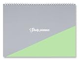Miliko A4 One Semester Study Planner/Organizer-11.7" x8.4 Planner Sticker Included(Green)