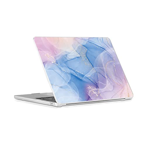 Se7enline Compatible with MacBook Air M4 M3 M2 15 inch Case A2941/A3114/A3241 for 2025 2024 2023 15.3-inch MacBook Air Laptop Hard Shell Case&Keyboard Cover Skin&Touchpad Protector,Pink Purple Veil - Image 4