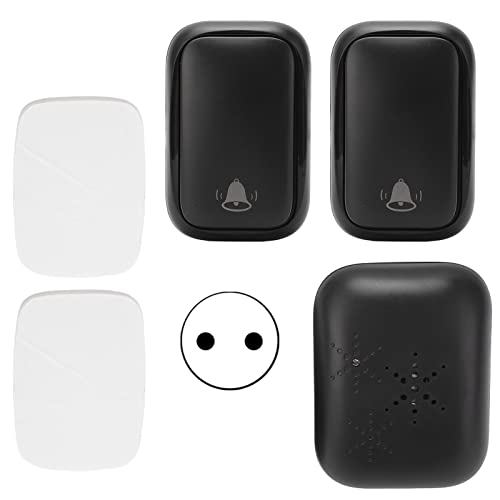 Campainha sem fio, AC 110-230V 38 melodias Campainha autogeradora para casa sem bateria com controle