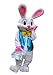 Easter Bunny Mascot Costume Rabbit Cartoon Fancy Party Dress Performance Suit Adult