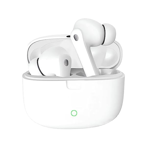 Wireless Earbuds Bluetooth 5.3 Headphones Touch Control with Charging Case IPX7 Waterproof Immersive 3D Stereo Sound Noise Cancelling in-Ear Earphones Built-in Mic for Samsung/iOS/Android