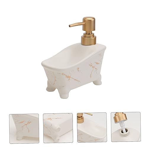 minkissy 1 Peça Suporte De Sabonete De Cerâmica Engarrafado Bomba Dispensador De Shampoo Saboneteira