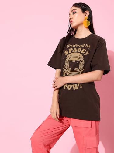 Image of Dillinger Blue Graphic Oversized T-Shirt