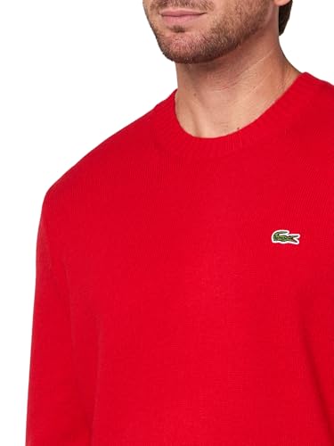Lacoste Mens Carded Wool Crew Neck Sweater3