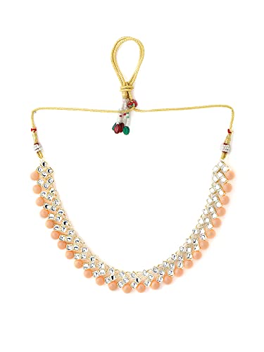Image of Yellow Chimes Jewellery Set for Women and Girls Traditional Multicolor Jewellery Set for Wedding Gold Plated Choker Necklace Set | Birthday Gift for girls and women Anniversary Gift for Wife