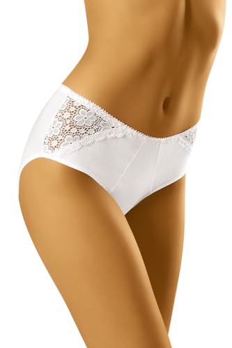 Wolbar Culotte Classique Slip Élégant WB450, Blanc,XXL
