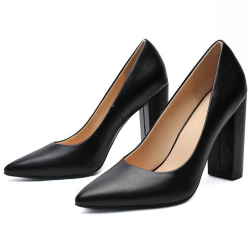 Image of Unisex High Heels for Men and Women 4.7 Inch Chunky Block Heels