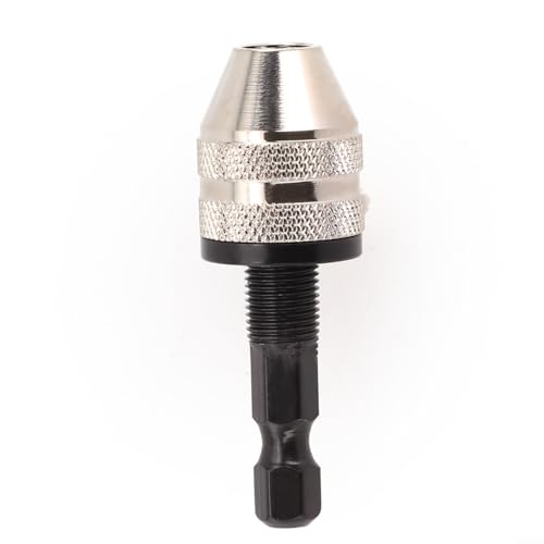 Portabrocas de 1/4 pulgadas adaptador de vástago hexagonal sin llave de cambio rápido para de no