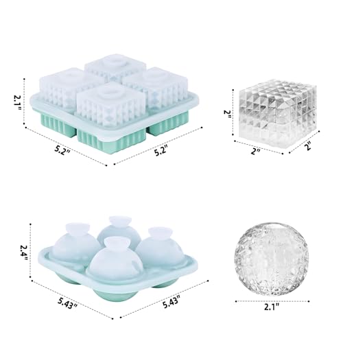 Set de Moldes de Hielo de Silicona 2 Piezas miniatura 2