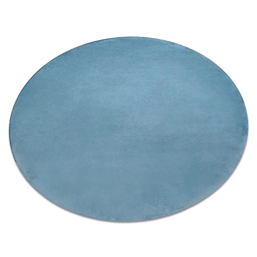 Tapis lavable en machine bleu rugsX à dossier antidérapant