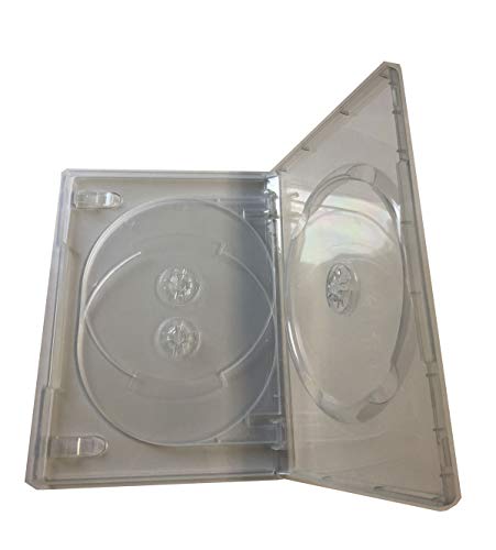 Megadisc 1 Clear Dvd Replacement Case Hold 3 Discs With A Flap Tray #TOP1
