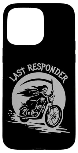 Funny Grim Reaper Last Responder Goth Dad Vintage Graphic X}zP[X iPhone 15 Pro Max p