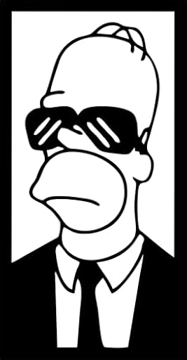 SSDECO Cuadro Decorativo de Pared – Arte en Madera MDF con Corte Láser | Personajes de Marvel, Homero Simpson y Breaking Bad | Diseño Moderno en Negro Mate (Sin Fondo, Homer Simpson) | Ya disponible en tu tienda friki favorita! En mundofriki.es!