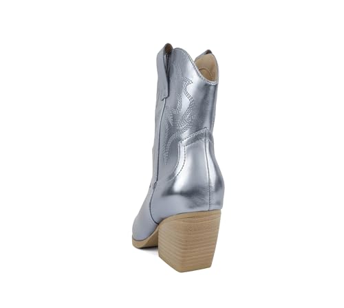 Image of Soda inchBLAZING inch ~ Women Western Bootie Pointe Toe with Low Heel (Wide Fit Available)