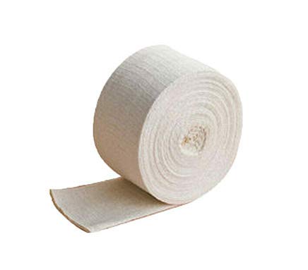 Cinta tubular elástica de algodón, cinta adhesiva deportiva, banda cohesiva, transpirable para soporte de articulaciones de muñeca (5 cm x 10 m, 1 pieza)