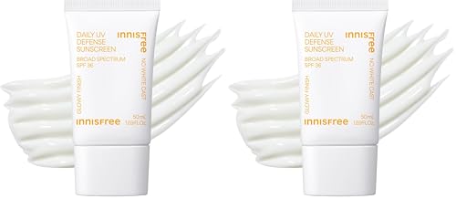 Innisfree Daily UV Defense SPF 36 2 Pack | Korean Face Sunscreen | Broad Spectrum Protection, Invisible Finish, No White Cast, Lightweight, Gentle and Hydrating