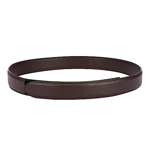 TACNEX Mechanic Belt Buckleless No Scratch Genuine Leather Belt Hook & Loop Technician Movers Work Belt Travel Belt BR L