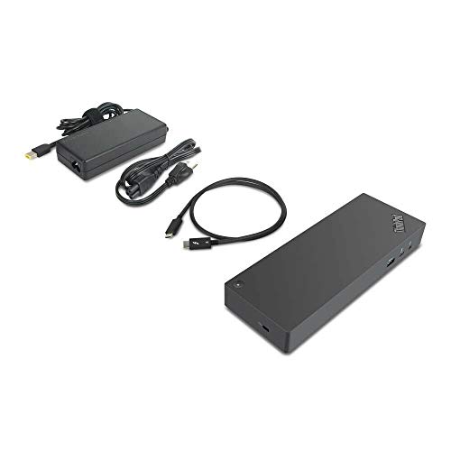 Lenovo ThinkPad Thunderbolt 3 Dock Gen 2 135W (40AN0135US) Dual UHD 4K Display Capability, 2 HDMI, 2 DP, USB-C, USB 3.1