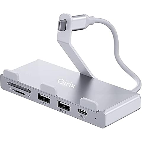 iMac Hub Adapter - eirix Aluminum 6-Port USB 3.1 Hub Adapter with USB-C Data Port, 2 USB 3.1 Port, SD/Micro SD Card Reader, HDMI 4K 60Hz Port (iMac hub) Cover