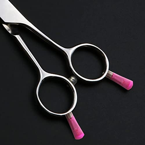 Mipcase 4Pcs Hair Scissors Finger Replacement Scissor Parts Stainless Steel Scissors Finger Rest For Hairdressing Scissors And Pet Scissors Random Color #TOP2