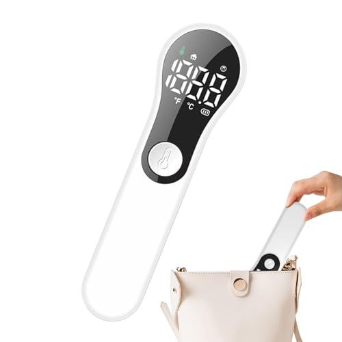 Termómetro de frente - Termómetro infrarrojo conveniente, pantalla LCD infrarroja sin contacto Termómetros digitales para bebés Temperatura corporal | Termómetros para bebés, niños y adultos.