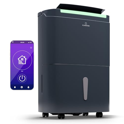 Klarstein Smart Dehumidifier, Large Dehumidifiers for Home Damp Air